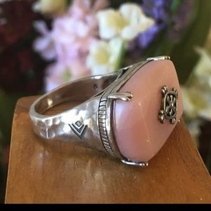 Silpada Pink Quartz Ring Size 7